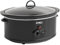 Strex Pentola a cottura lenta 6,5 L - Pentola interna in ceramica rimovibile - Funzione di mantenimento in caldo - Slow Cooker - Nero