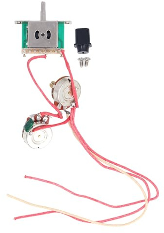 Gavigain Prewired Telecaster Wiring Harness, 250K Potentiometers, 3 Way Toggle Switch, Materials, Plug and Play for Electric Guitars