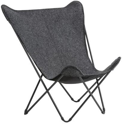 Lafuma MOBILIER - Breiter Butterfly Chair - Sphinx - Soft - Grau Nuee LFM2951_9309-5 Jahre Garantie | Hergestellt in Frankreich