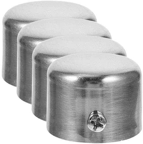 MUCKLILY 4piezas Tapones para Barra De Cortina De Finales Decorativos para Rieles De Cortina Tapones De Riel con Diseño Exquisito Y Fácil Instalación Accesorios para Decoración De Ventanas