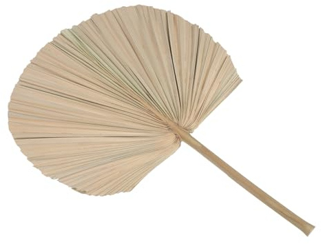 Adorno de Hoja de Abanico de Palma Seca 1 Pieza de Madera