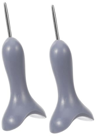 Baluue 2pezzi Ausilio Braille di Penne per Scrittura Braille Strumento di Apprendimento Accessorio per Scuole e Formazione per Non Vedenti Grigio
