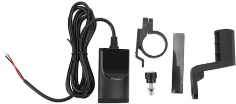 LIYJTK Cargador de teléfono móvil para Motocicleta, Carga rápida, Montaje Seguro en Espejo retrovisor, Cargador USB A C Dual para Montar