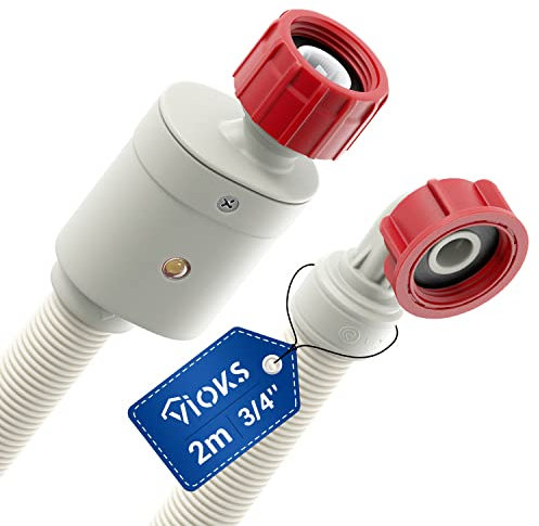 VIOKS Waschmaschine Schlauch Aquastop 2M Wasserstop 3/4 Zoll für Siemens Waschmaschine & Geschirrspüler Tischgeschirrspüler Bauknecht Spülmaschine/Privileg/Bosch