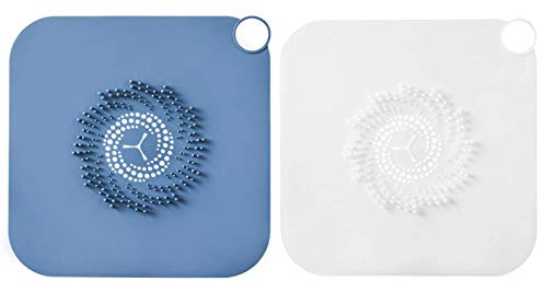 2 Teiliger Silikon Abflussfilter, Rutschfester Abfluss Haarfänger Stopper, Badezimmer Abflusssieb, für Duschraum Küchenspüle Abflussschutz Badzubehör