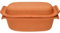 BROWIN® Tonbräter Bräter aus Naturton 2,5 Liter | Tonbräter Dampfgarer | Römischer Tonofen | Auflaufform für fettfreies Kochen und zum Backen von Brot und Kuchen | Brätertopf (2,5 Liter)