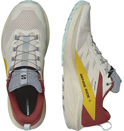 Salomon Herren Sense Ride 5 Laufschuhe, beige, 42 EU
