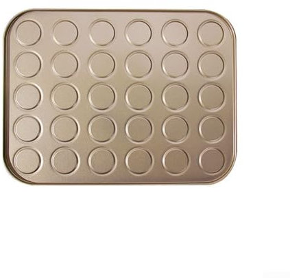 FUANA Moule à macaron anti-adhésif pour pâte à chocolat biscuit macaron (30 trous)