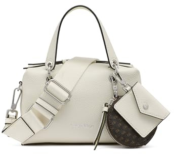 Calvin Klein Cali Mini Satchel Crossbody, Cherub White/Endive, One Size