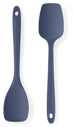 U-Taste Cuchara de espátula silicona, calor hasta 315℃ Azul noche, 2 uds
