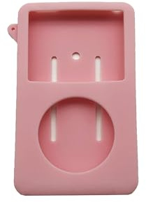 för Apple iPod Classic 5:e / 6:e / 7:e generationen tunn version MP3-spelare silikon TPU gummifodral fodral (rosa)