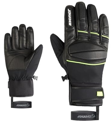 Ziener Herren GOMIN-Z Ski-Handschuhe/Wintersport | wasserdicht Lederinnenhand PFC frei