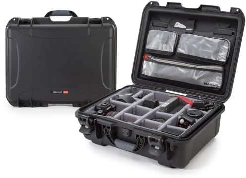 NANUK 930 Pro Photo Kit – Vattentät transportväska för kamera med vadderade avdelare och förvaringsfack i locket (50,29 × 40,64 × 19,30 cm) Dammtät och stöttålig (svart)