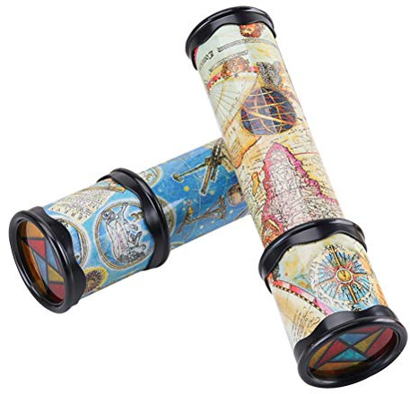 jojofuny 2 Piezas de Niños Caleidoscopio Juguete Clásico Mundo Mágico Caleidoscopio Educativo Juguete Regalo Novedad Juegos para Niños Niñas