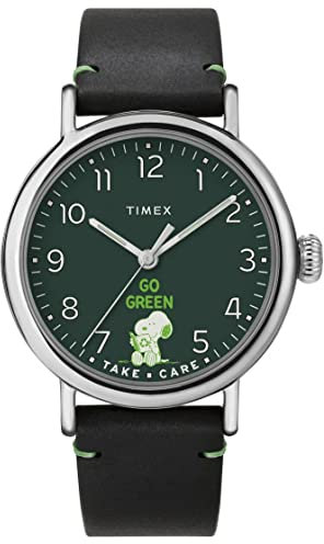 Timex Men Analogue Watch Standard x Peanuts Take Care