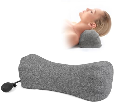 RESTCLOUD Neck Pillows for Pain Relief Sleeping, Neck Roll Pillow Neck Cervical Pillows for Stiff Neck Pain Relief Bed Pillow Height and Firm Adjustable