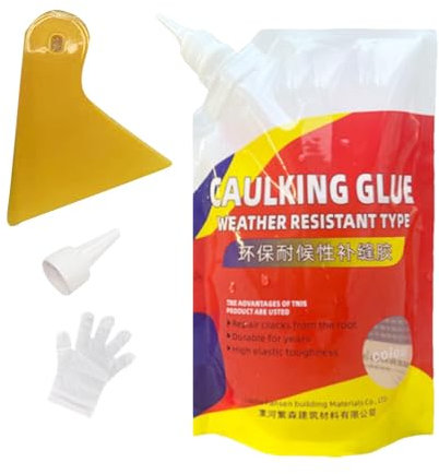 Wasserdichter Reparaturdichtstoff für Betonrisse, Betonrissdichtstoff - Rissversiegelung Betonfüller,Wasserfester Dichtungskleber, Beton-Dichtstoff, Zement-Rissversiegelung für Platten, Gehwege, Böden