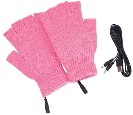 Red Velvet Gloves Winter Mesh Gloves Women'S Knitted Plus Velvet Thickened Autumn And Winter Warm Pattern Gloves (Adult Gloves) Red Latex Gloves (Red, One Size)