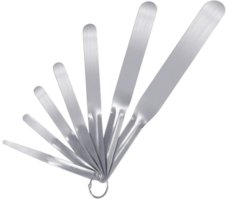 7-Piece Caulking Spatula Set - Professional Stainless Steel Caulk Finishing Tools, Streamline Spatulas for Bathroom Sink, Bathtub, Tile Sealant Application