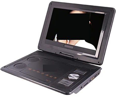 HPHPH Lecteur DVD Portable, Multimédia numérique Portable EVD/DVD Machine vidéo Lecteur de Carte Ports USB TV analogique/Jeu/écran LCD pivotant à 270 degrés, Prend en Charge Plusieurs Médias