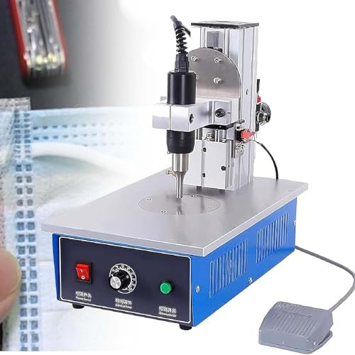 Saldatrice a punti ad ultrasuoni in nylon con pedale elettronico, saldatrice portatile in plastica per tessuti non tessuti e tessuti in nylon, strumento per rivettatura e saldatura a punti