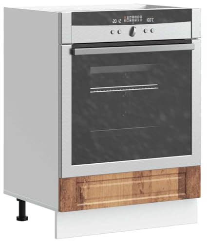 Gecheer Armadio per Forno Porto Legno Antico in Legno Multistrato,Mobile per Forno da Incasso,Armadio da Cucina,Mobile da Cucina Salvaspazio,Armadietti da Cucina,P854005