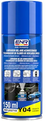 Ambientador Profesional - Eliminador de Olores para Vehículos - Dura hasta 45 Días - Tecnología Neo Pure de Doble Acción - Neutraliza Humedad, Tabaco y Olores de Mascotas - 150ml (Olor a coche nuevo)