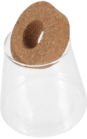 UPKOCH Bocal à Terrarium Verre Transparent avec Bouchon pour Poissons Et Plantes Hydroponiques Petit Récipient pour Exposition Ou Rangement