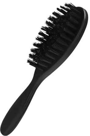 Alipis Bartbürste für Männer Schnurrbartbürste Haarbürste Bartkamm Pflegebürste Bartglätter Gesichtshaarbürste Haarölkamm Bartbürste für Hosentasche Haarbürste für Lockiges Haar