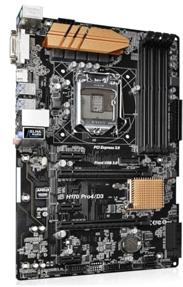 Compatibilità Scheda madre Fit For ASRock H170 Pro4/D3 Intel LGA 1151 DDR4 64 GB M.2 supporta i5-7500 i3-6300 i3-6100 i5-7400 i7-6700 CPU G4520