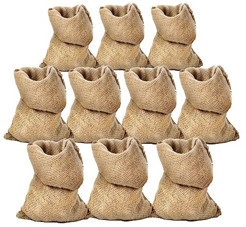 STI Sacco Juta 58x102 Neutro Naturale caffè Cereali Tela yuta Regali 10 Pezzi