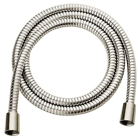 Bright Showers Shower Hose for Hand Held Shower Heads, 59 Inches Cord Stainless Steel Hand Shower Hose, Ultra-Flexible Replacement Part with Brass Insert, Brushed Nickel