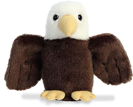 Aurora® Adorable Shoulderkins™ Orion Eagle™ Stuffed Animal - Fun Buddy that Can Go Everywhere with You - Perfect for Kids 3+ Years and Costumes - Brown 2.5 Inches