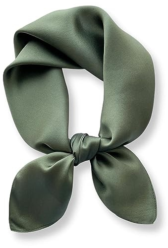 PoeticEHome Foulard in 100% Seta di Gelso Pura - Sciarpa Quadrata Donna a Tinta Unita per Collo e Testa con Confezione Regalo - 68x68 cm​