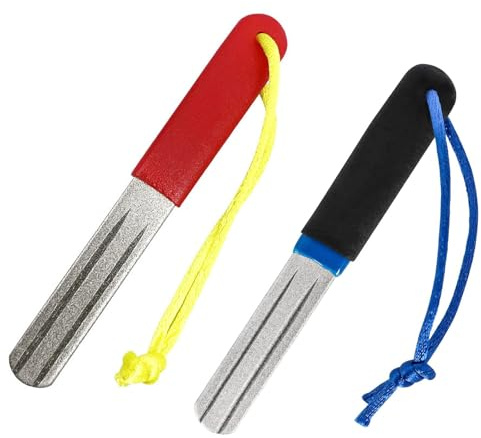 RJFUJP 2 PCS Dart Sharpener, Precision V-Groove Darts Sharpener - Compact, Dart Point Sharpener Slim Design for Optimal Steeltip Dart Maintenance, Rapid Sharpening Tool for Reduced Bounce Outs