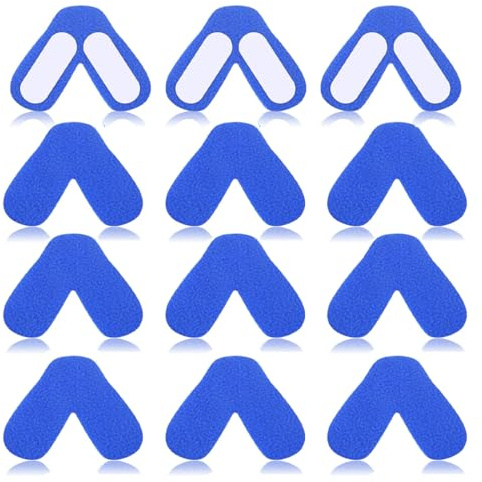 NOPKESV 12 pcs Nasenpolster für CPAP-Maske Komfort-Nasenkissen Nasen Polster Nasenschutzpolster CPAP-Maschine CPAP-Liner-Zubehör reduziert den Druck