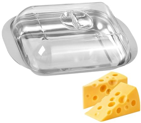 Piatto Cosparso Di Burro, Piatto Chiave Di Burro Senza Scivolamento Con Coperchio, Piatto Cosparso Di Burro, Contenitore Di Stoccaggio Burro Ermetico Per Frigoriferi E Frigoriferi, Piatto Di