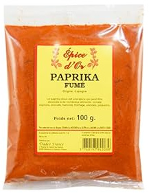 Paprika Fumé 100g - Epice d'Or, Goût Intense et Authentique, Idéal Viandes, Sauces et Plats Méditerranéen