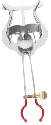 PRETYZOOM Porta Spartiti per Tromba in Metallo Leggero con Clip Antiscivolo Supporto Spartiti Musicali Compatto e Portatile per Tromba Cornetta e Strumenti Fiato di Piccole Dimensioni