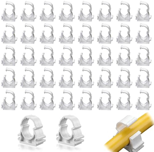 42 pz Collare Per Tubi, Morsetto Multistrato 16 mm, Morsetti In Plastica, Supporti Tubi, Clip Per Tubo Bianco, Per Tubo Dell'Acqua, Tubo Del Gas