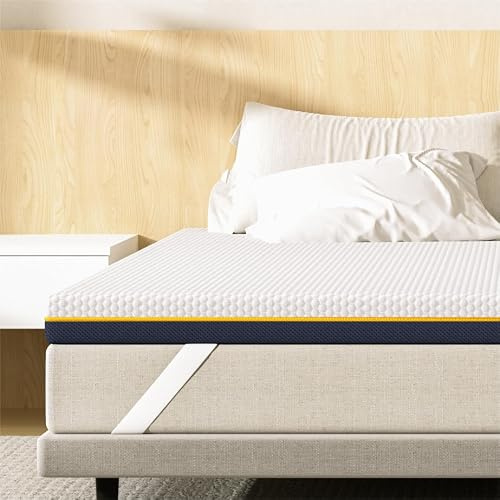 DEWINNER Surmatelas 140×190 Matrimonial Mousse Mémoire Gel 7,5 cm
