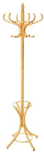 LOLAhome Perchero de 12 Brazos clásico marrón de Madera de 184 cm