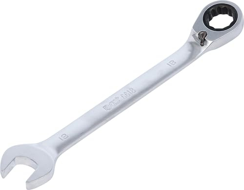 BGS 6618 | Llave combinada con carraca | reversible | 18 mm