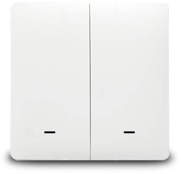 Yagusmart Zigbee smart ljusströmbrytare, neutral kabel krävs, arbeta med Tuya Zigbee-hubb, kompatibel med Alexa och Google Home, APP-fjärrkontroll, tidsfunktion, röststyrning (2 gäng)