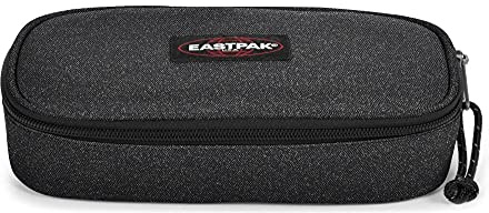 EASTPAK Oval Single Astuccio, 22 cm, Tessuto glitterato, Nero (Spark Dark)