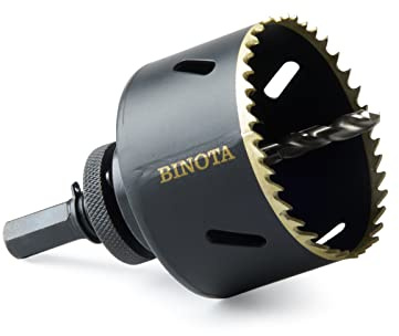 BINOTA Scie Cloche Bi-Métal M42 68 mm, pour Métal, Bois, Contreplaqué, PVC, Panneau de Fibres, Plaques de Plâtre