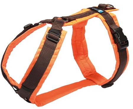 ANNYX Brustgeschirr Protect - Leuchtorange/braun Gr. L