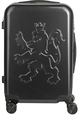 O.leo Hartschalen-Handgepäckkoffer | Schwarzer Reisetrolley 54 x 34 x 20 cm | Rollkoffer für Handgepäck | Leicht und TSA-sicher | Kleines/mittleres Handgepäck | 35L