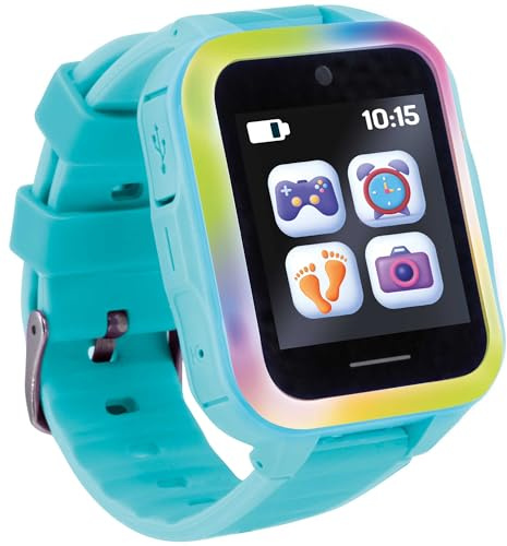 Lisciani - HI TECH EDUCATIF MIO WATCH - Smartklocka för barn från 5 år - Med dubbelkamera - 10 färdighetsspel - Exklusiv My Pet-app för att förstå känslor