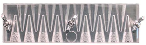 LEYILE Räucherturm-Form, Acryl, transparent, E-Kegelform, 15 x 4 x 2,50 cm